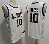 Men's LSU Tigers #10 Angel Reese White Stitched Jersey,baseball caps,new era cap wholesale,wholesale hats